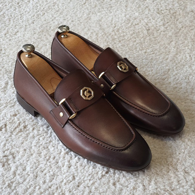 Giovanni Signature Leather Loafers