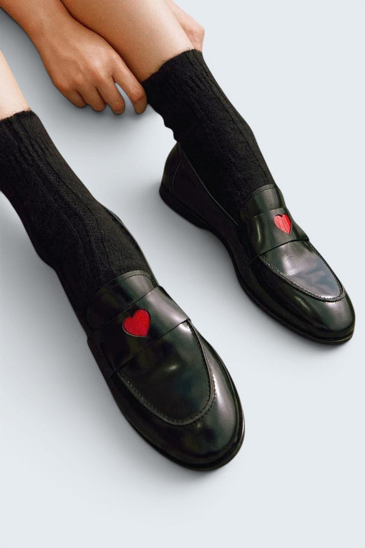 Rosalie – Heart Detail Loafers