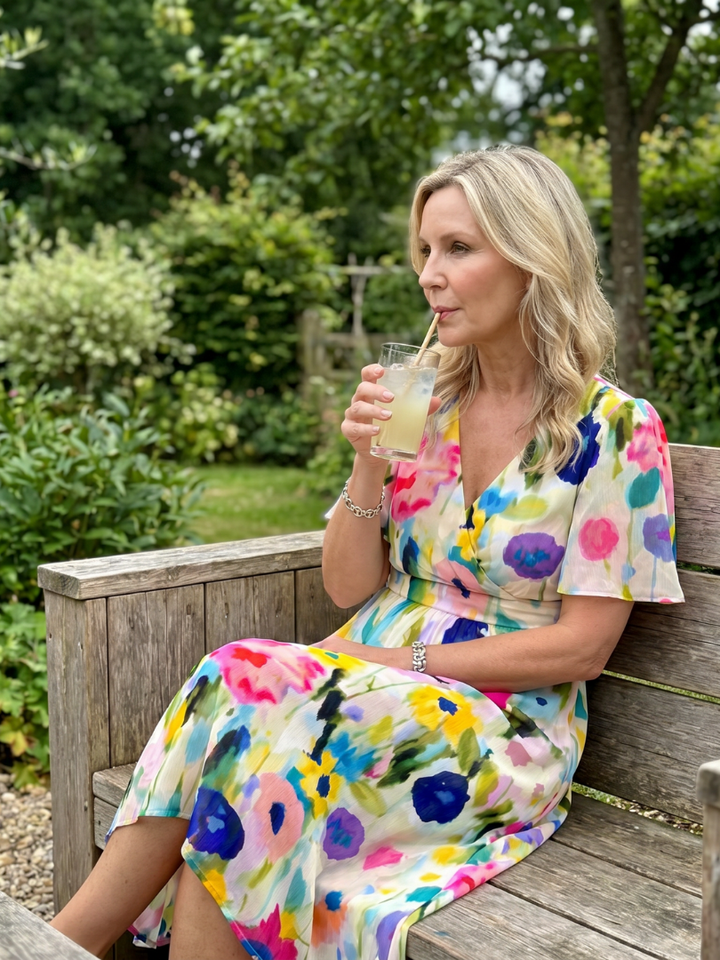 Floral Print Midi Dress