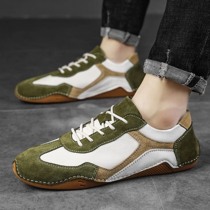 Giovanni Retro-Sport Leather Sneakers