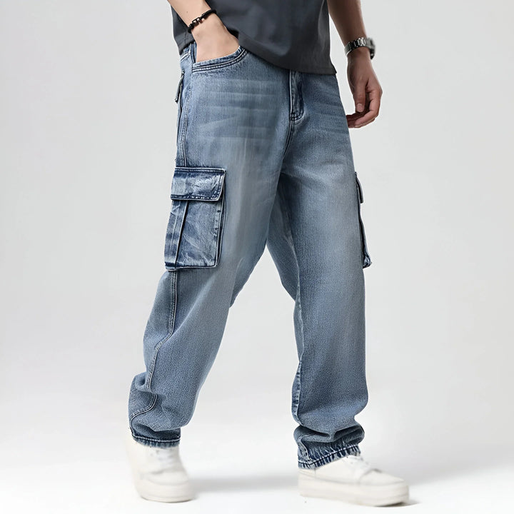 Lazaro Cotton Cargo Jeans