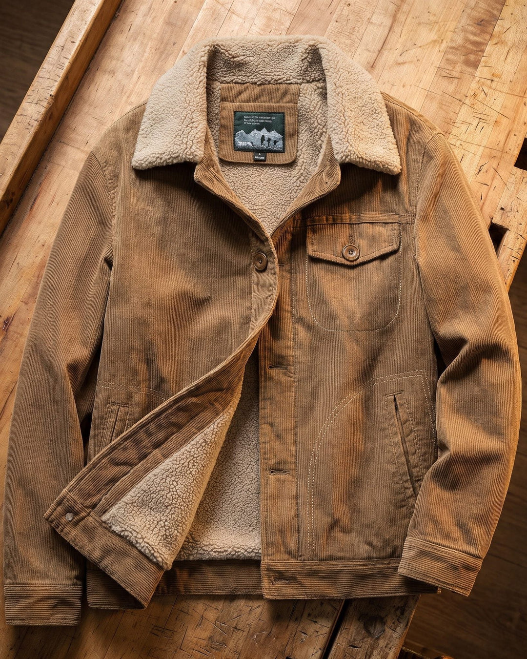 Julian Corduroy Sherpa-Lined Jacket