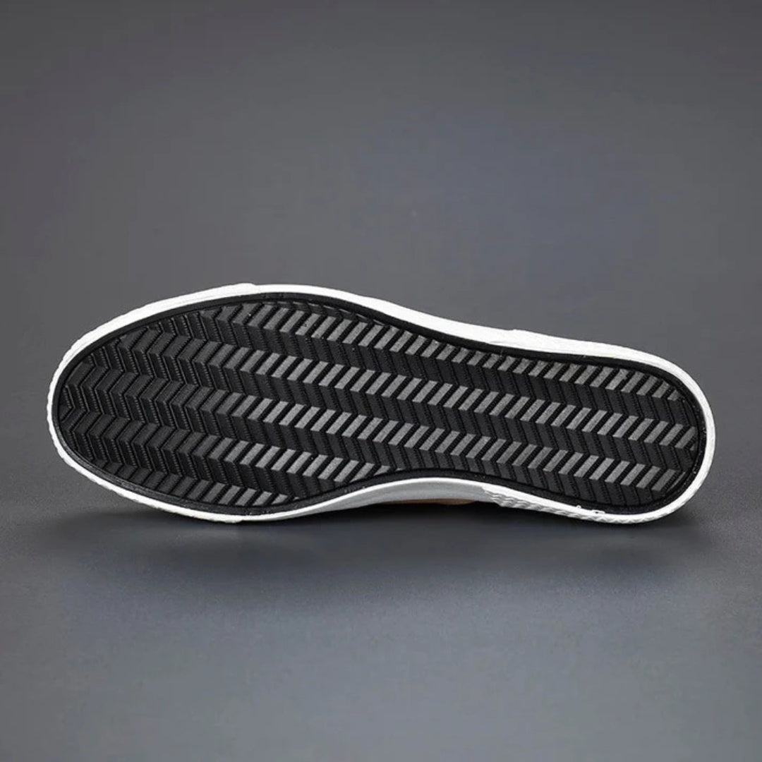 Lorenzo Panelled Leather Slip-Ons