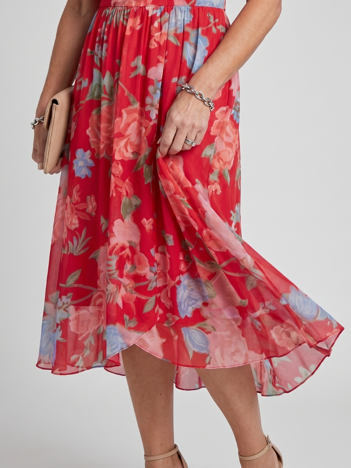 Floral Print Midi Dress
