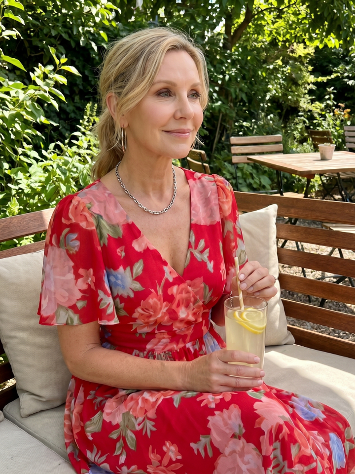Floral Print Midi Dress