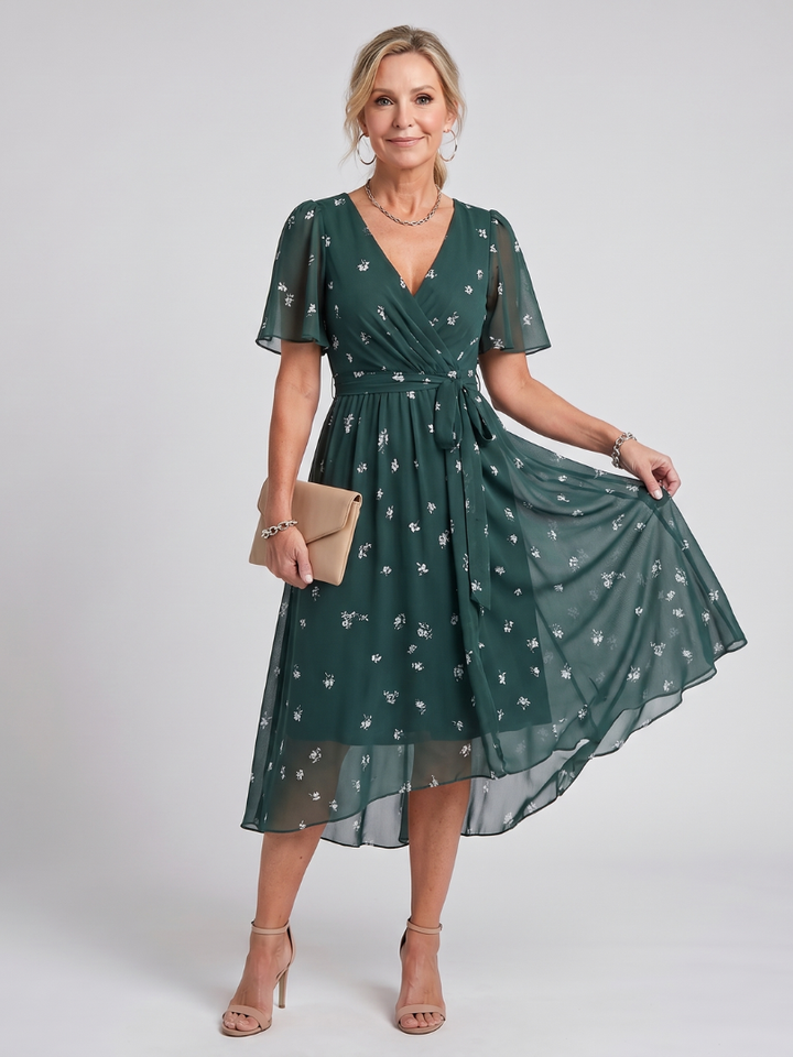 Floral Print Midi Dress