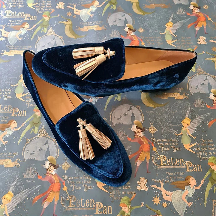 Geneviève – Midnight Tassel Loafers