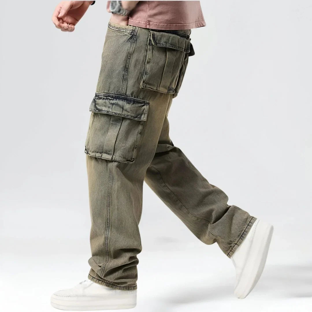 Lazaro Cotton Cargo Jeans