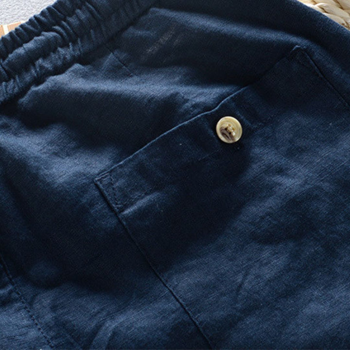 Fabio Linen Elastic Trousers