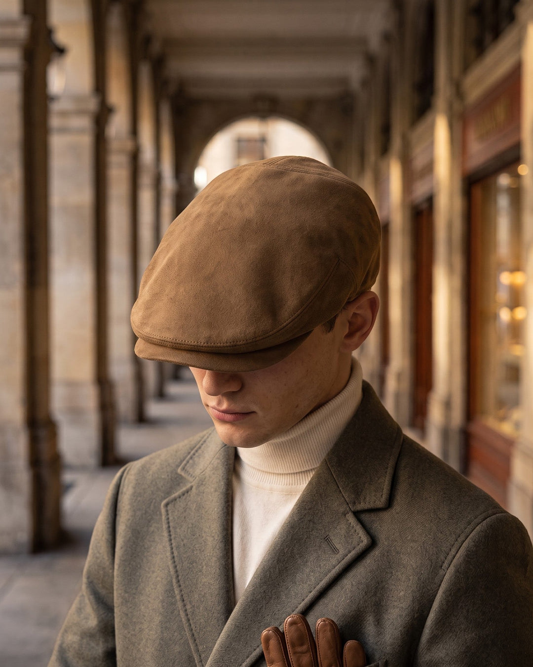 Romeo Suede Flat Cap