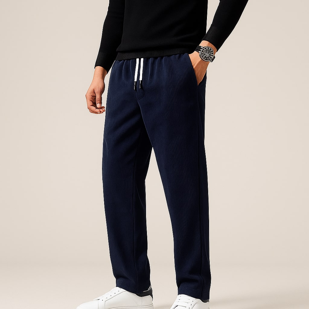 Tomas Corduroy Drawstring Trousers