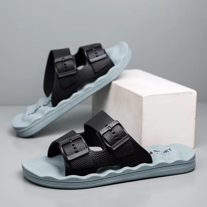 Soma Dual-Buckle Massage Slippers