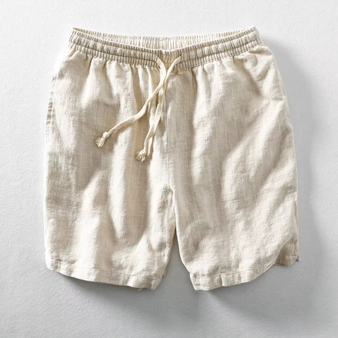 Dario Linen Striped Shorts