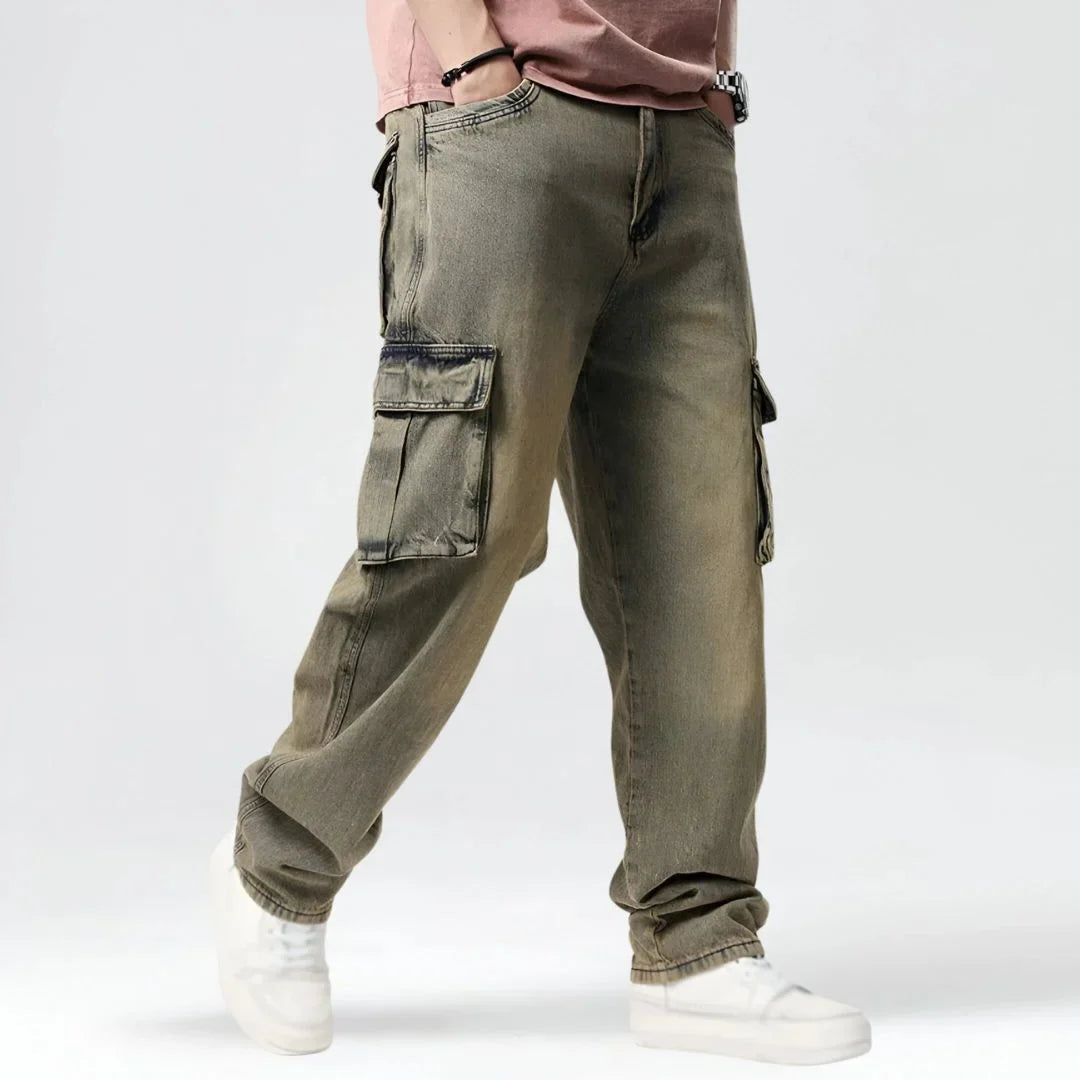 Lazaro Cotton Cargo Jeans