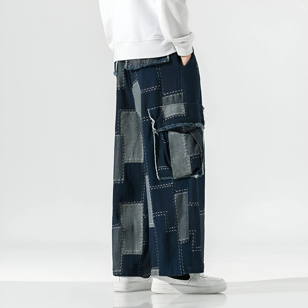 Lorenzo Patchwork Street Cargo Pants