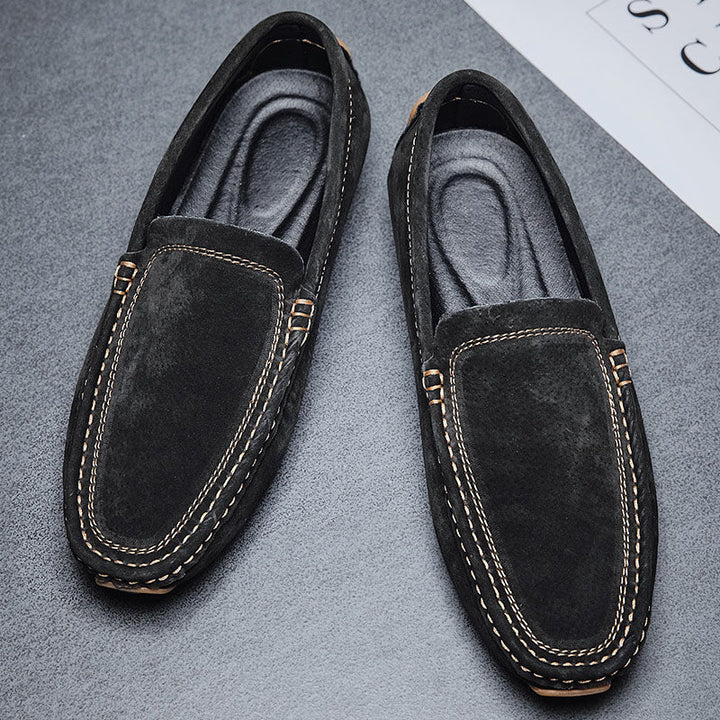 Alessandro Hand-Stitched Suede Loafers