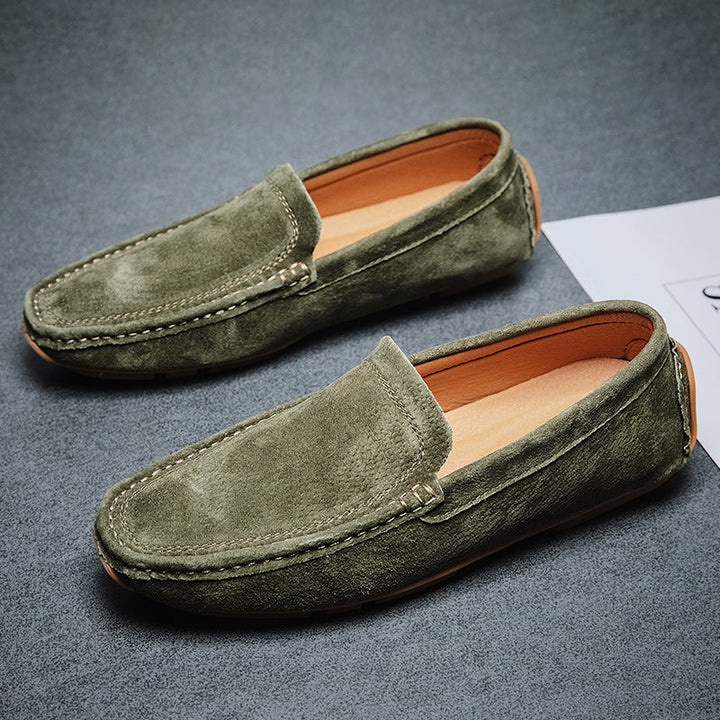 Alessandro Hand-Stitched Suede Loafers