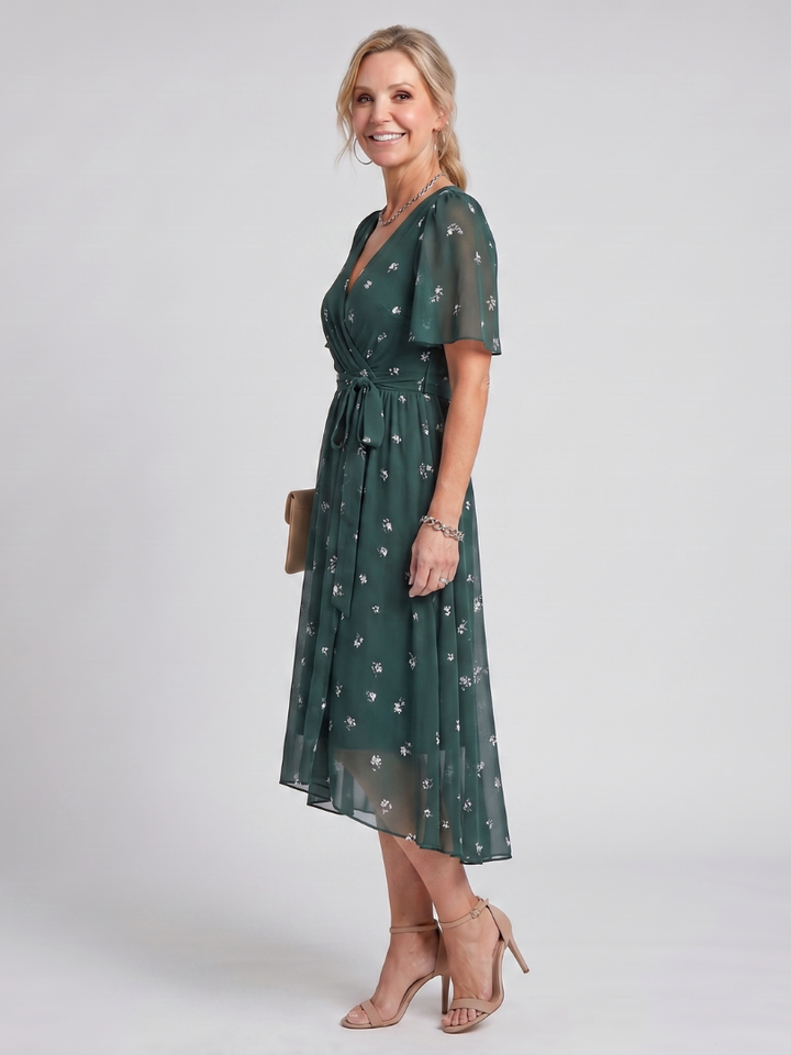 Floral Print Midi Dress