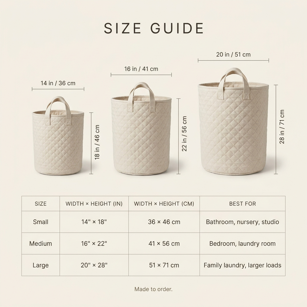 Dandy Dream | Hand-Quilted Laundry Basket