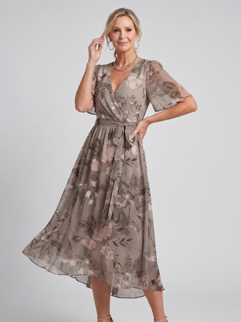 Floral Print Midi Dress