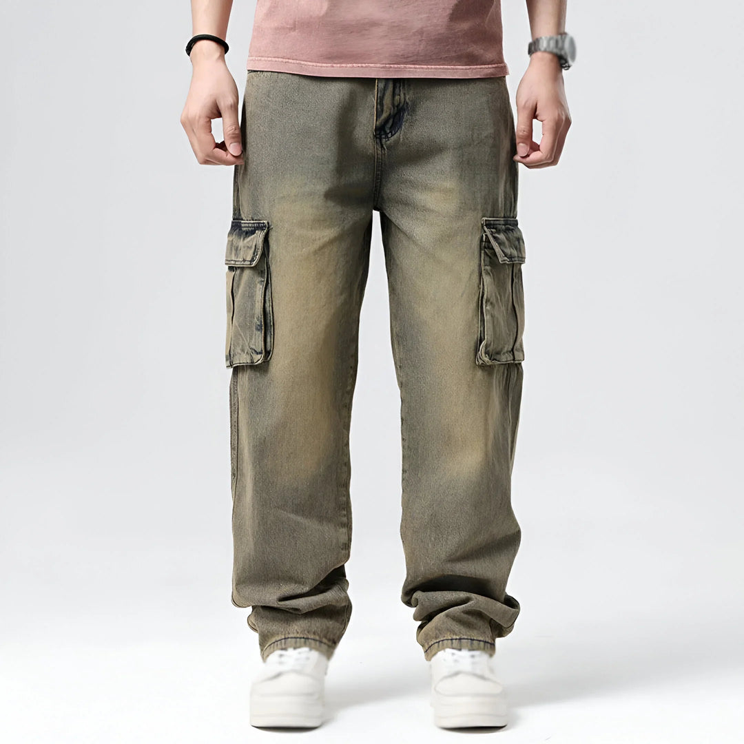 Lazaro Cotton Cargo Jeans