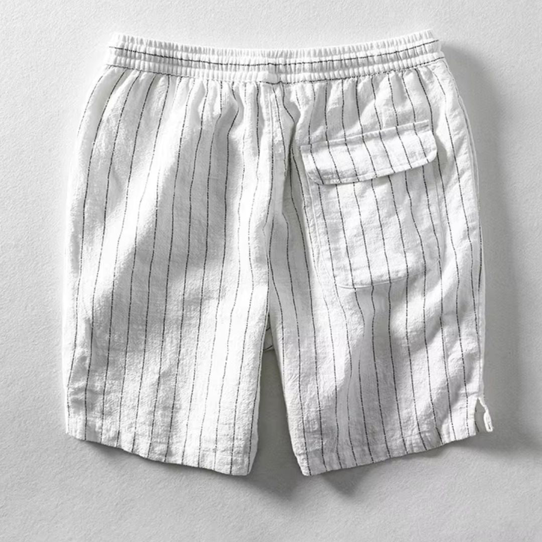 Dario Linen Striped Shorts