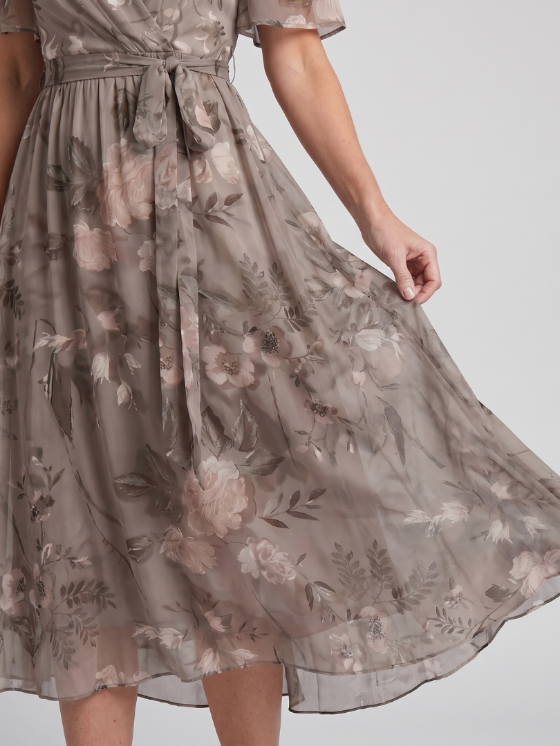 Floral Print Midi Dress