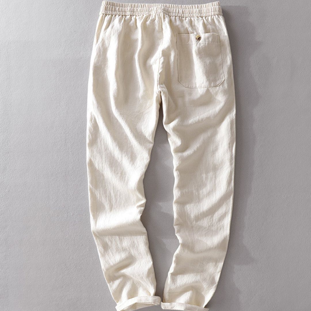 Fabio Linen Elastic Trousers
