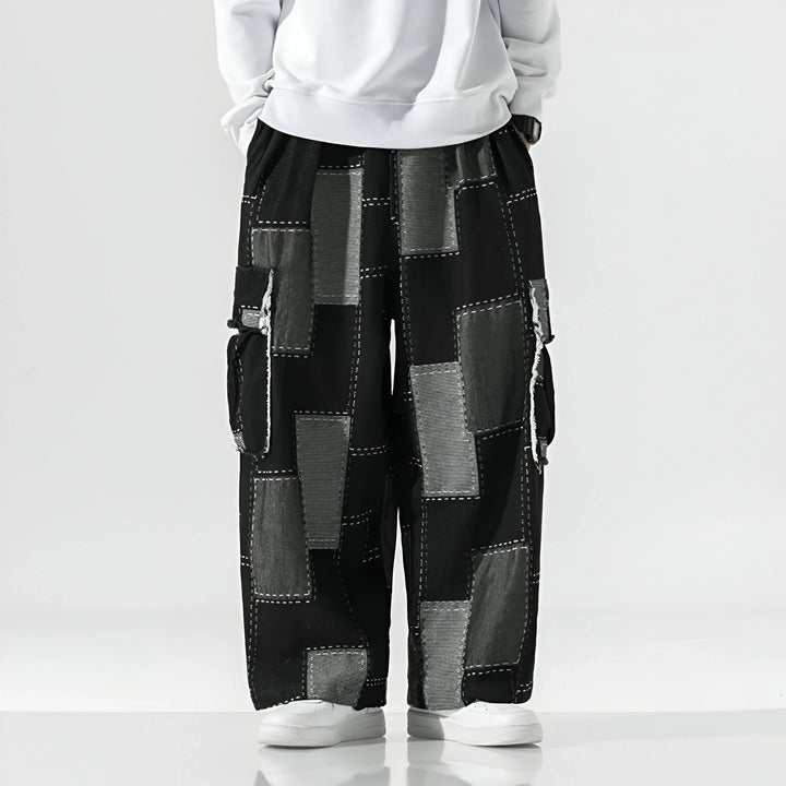 Lorenzo Patchwork Street Cargo Pants