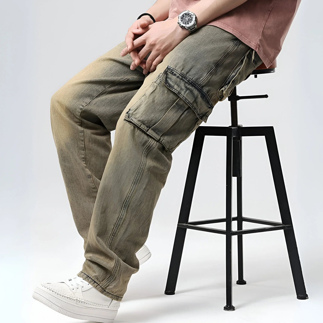 Lazaro Cotton Cargo Jeans