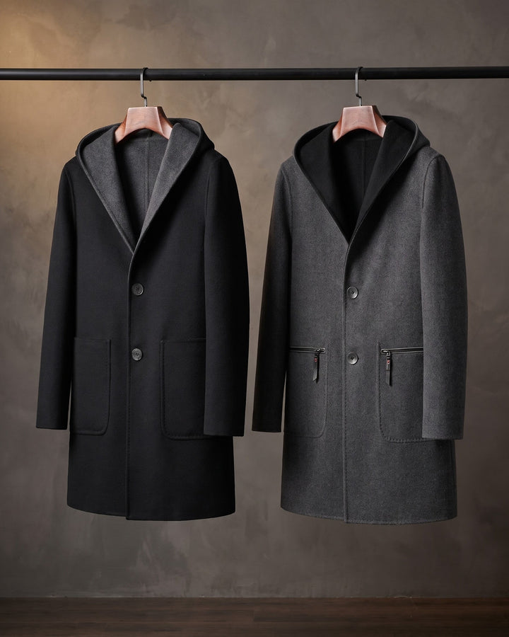 Giacomo Wool Reversible Hooded Coat