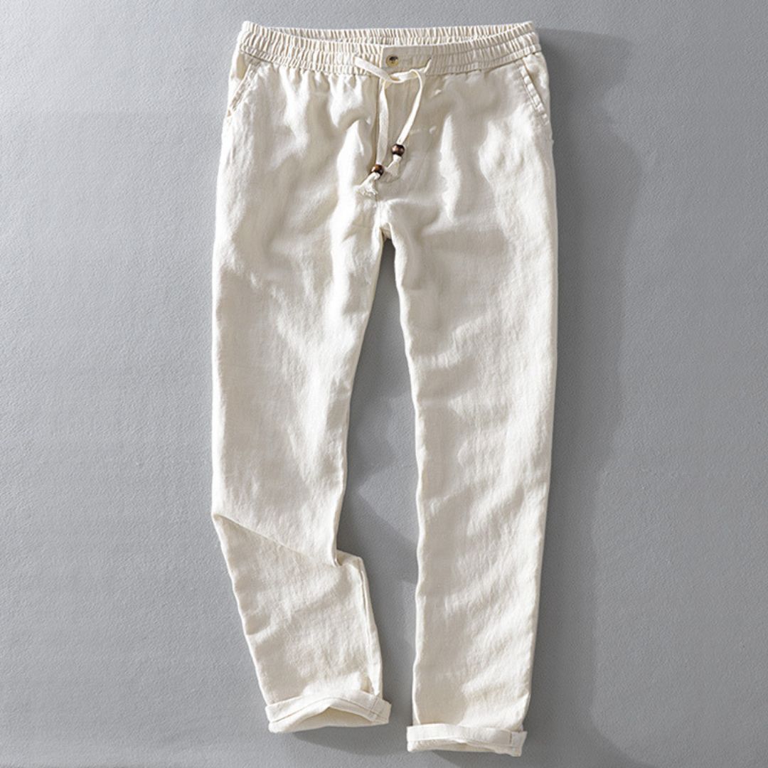 Fabio Linen Elastic Trousers