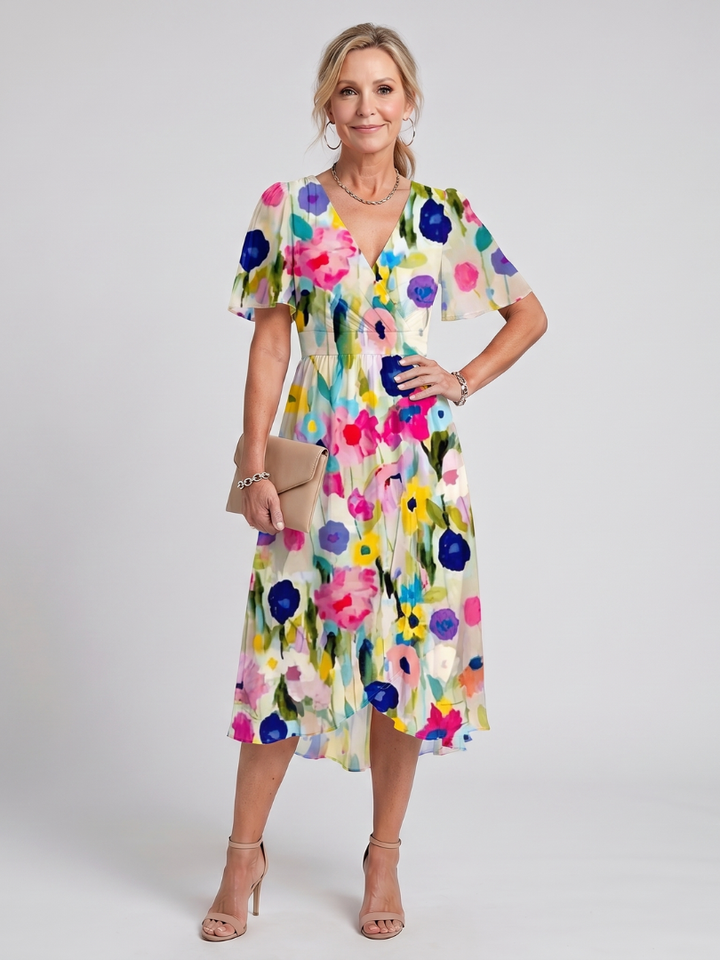 Floral Print Midi Dress