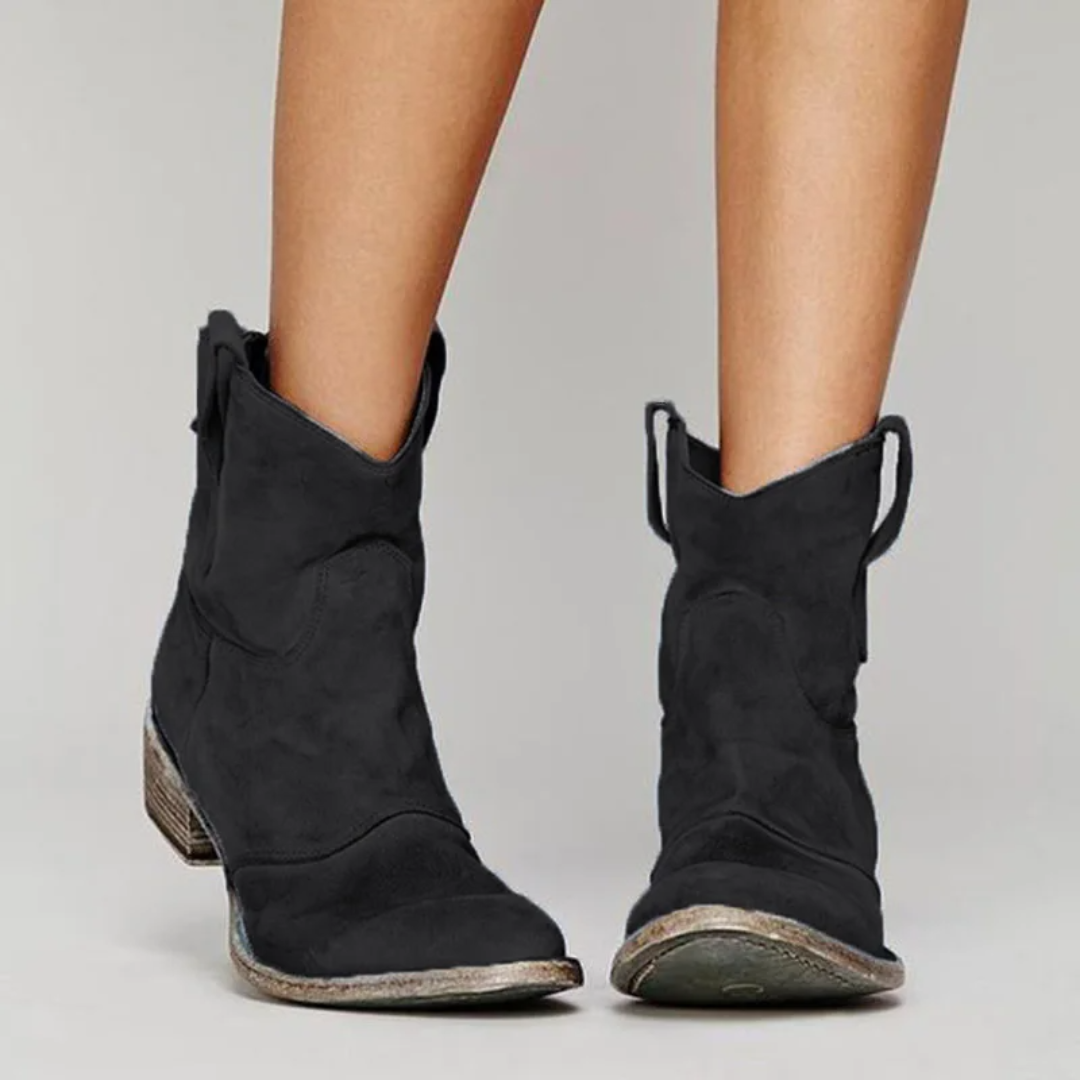 DELIA | COMFORT WIDE-HEEL BOOTS