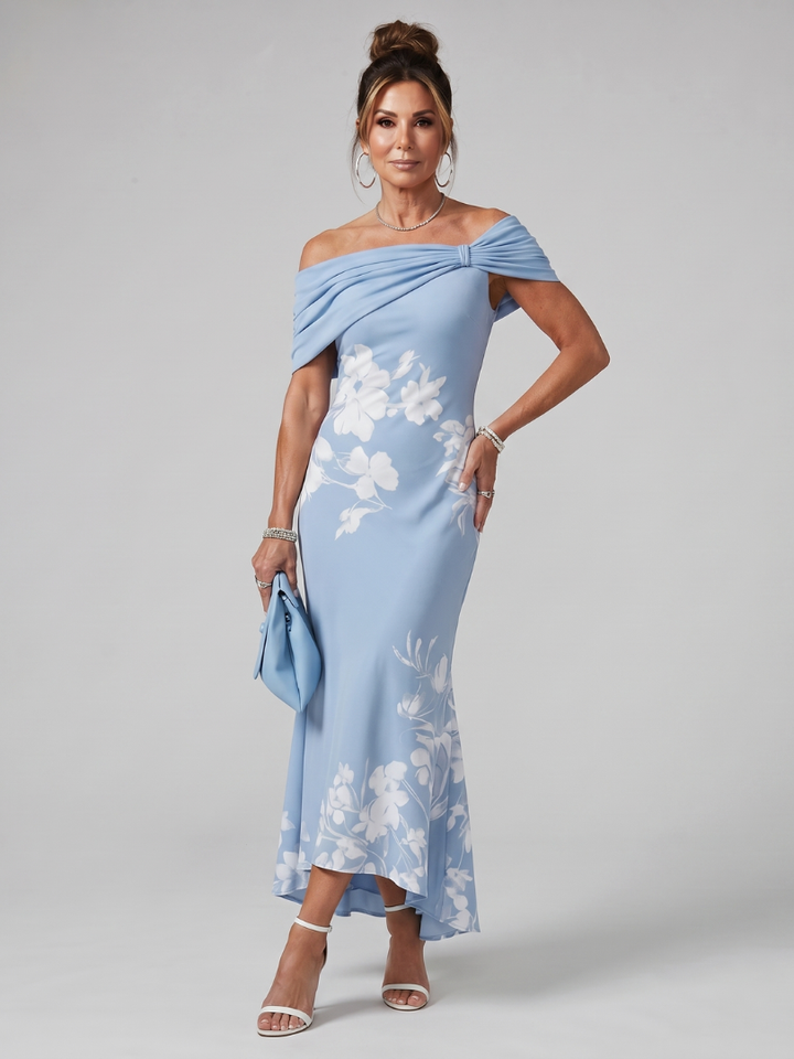 Off Shoulder Midi Dress