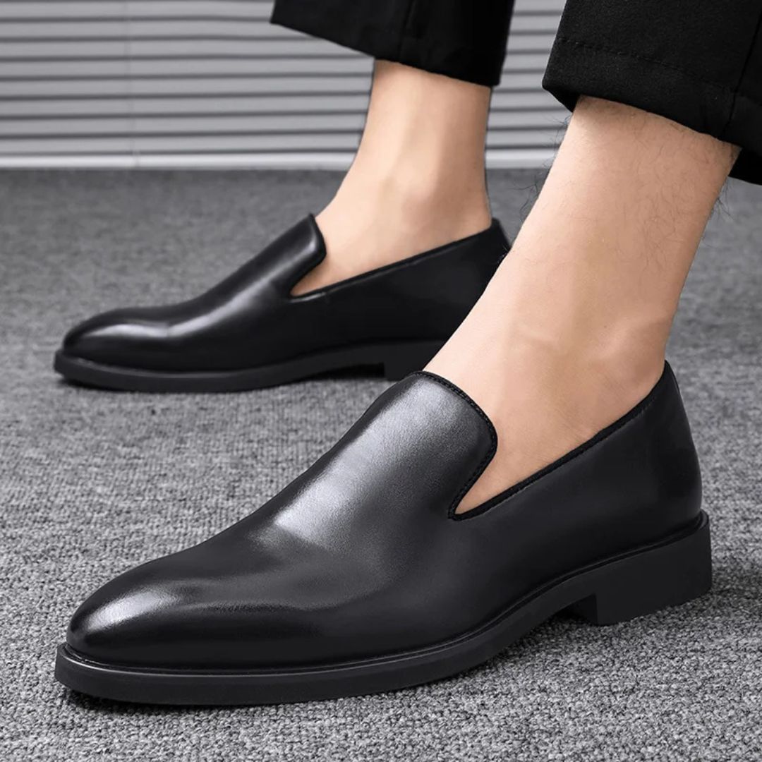 Salvatore Polished Leather Loafers