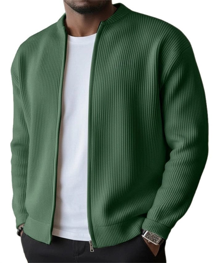 Karl –  Ribbed Zip Cardigan
