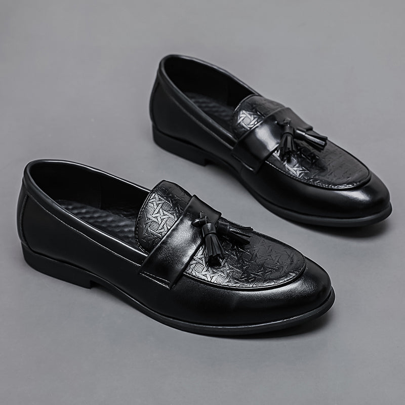 Alvaro Embossed Tassel Loafers