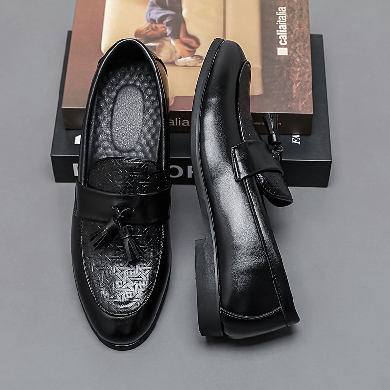 Alvaro Embossed Tassel Loafers