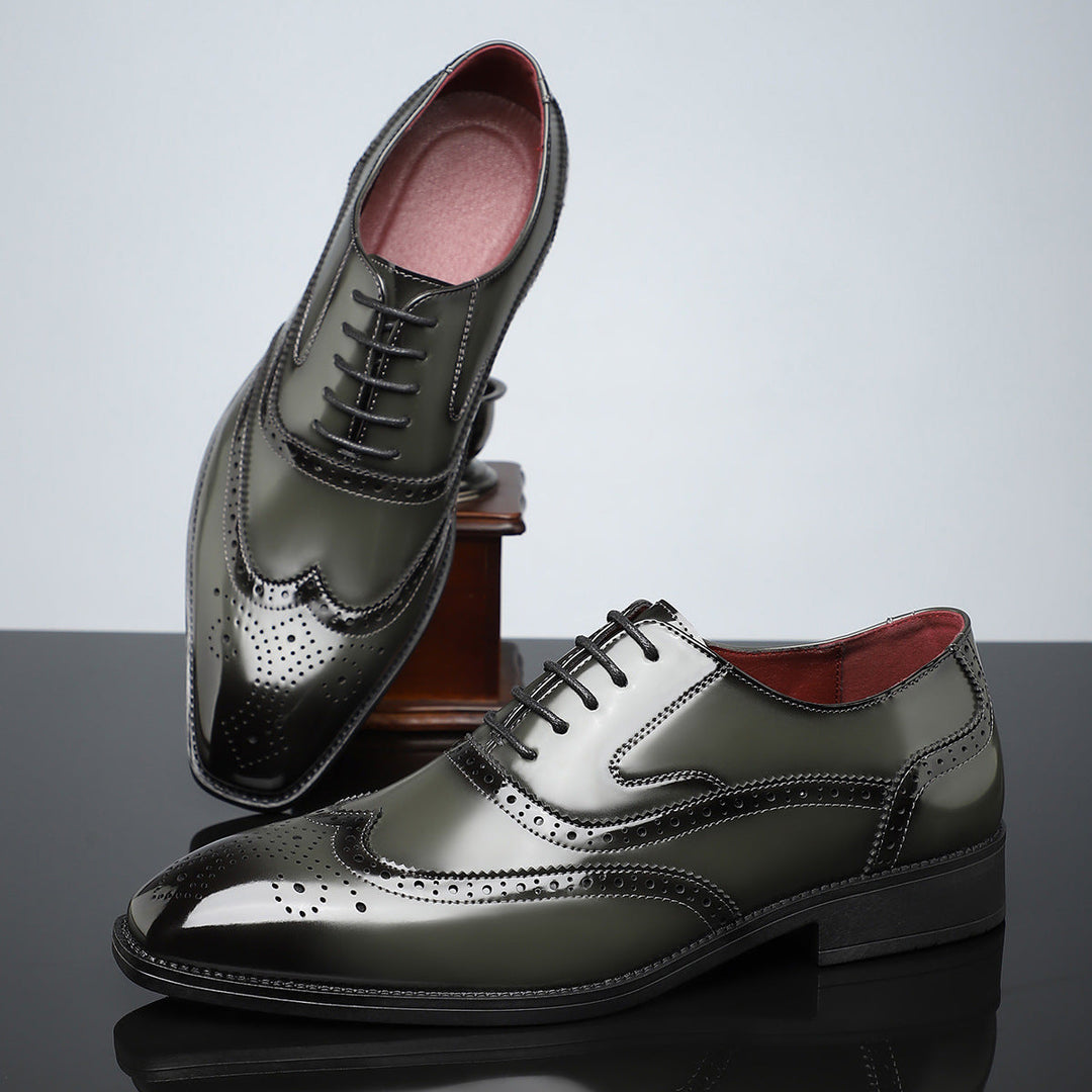 Santiago Leather Wingtip Dress Shoes