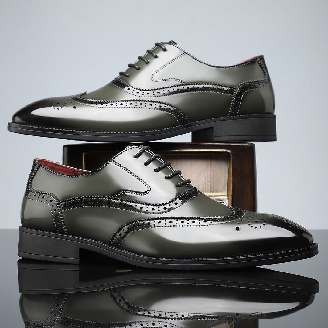 Santiago Leather Wingtip Dress Shoes