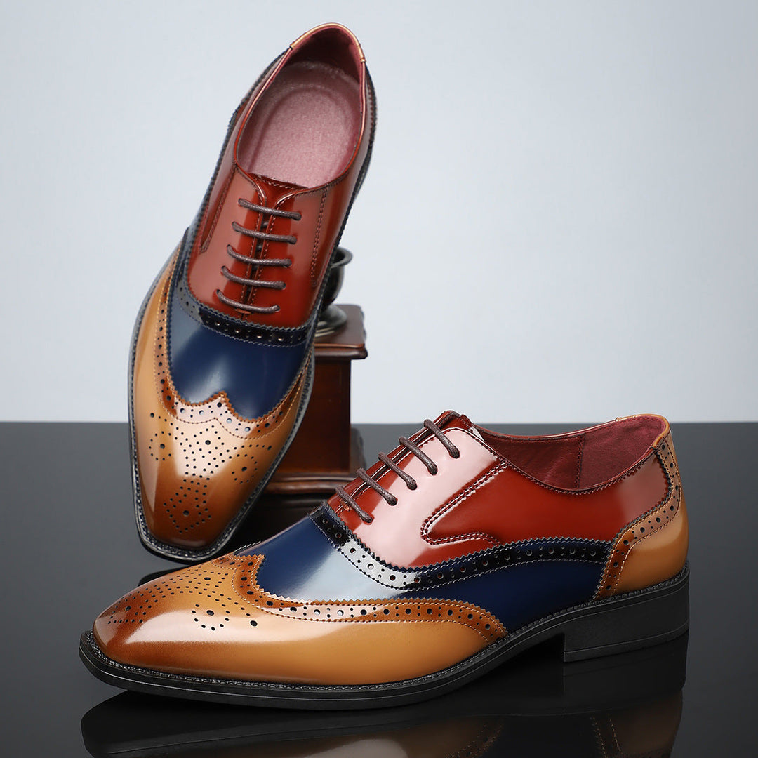 Santiago Leather Wingtip Dress Shoes