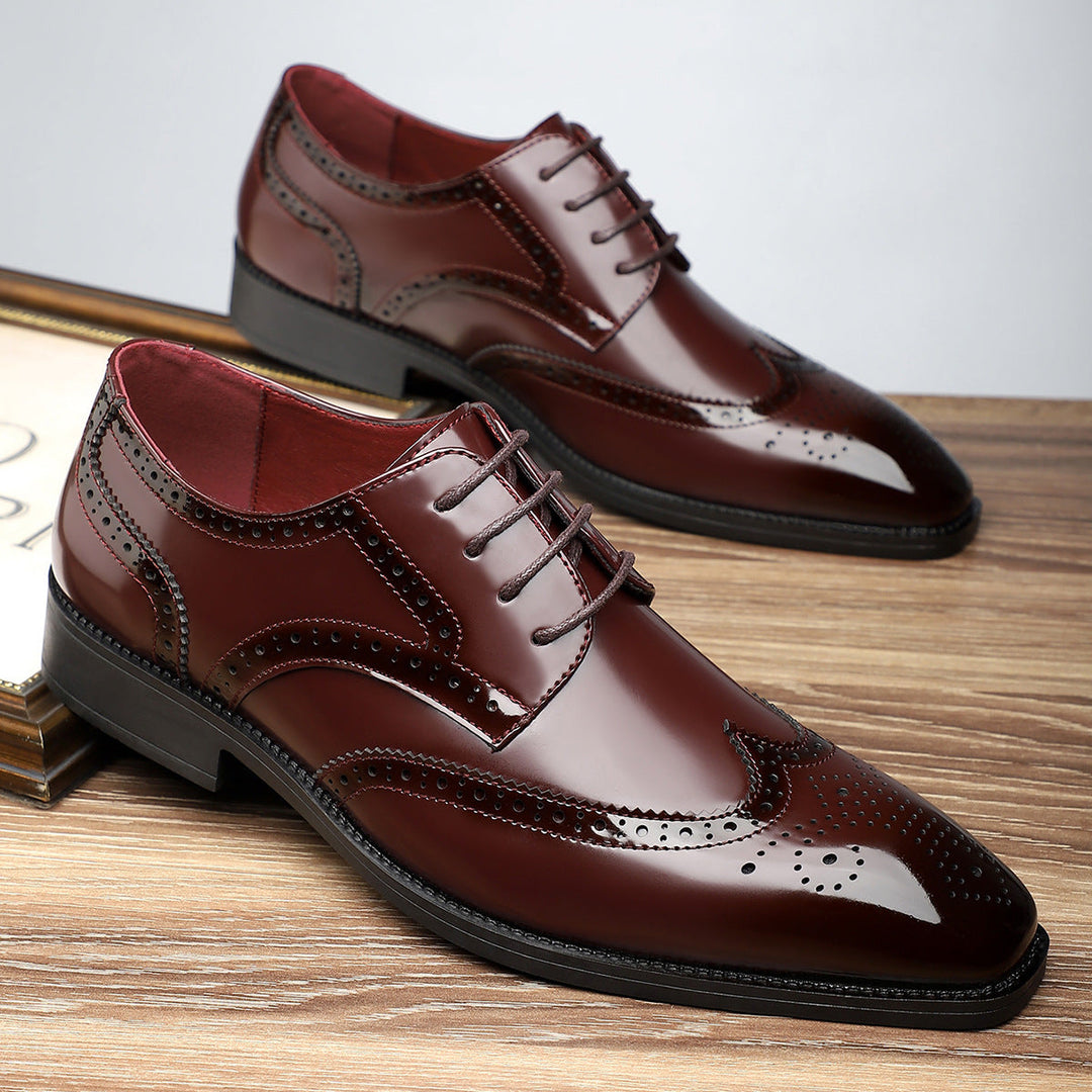 Santiago Leather Wingtip Dress Shoes