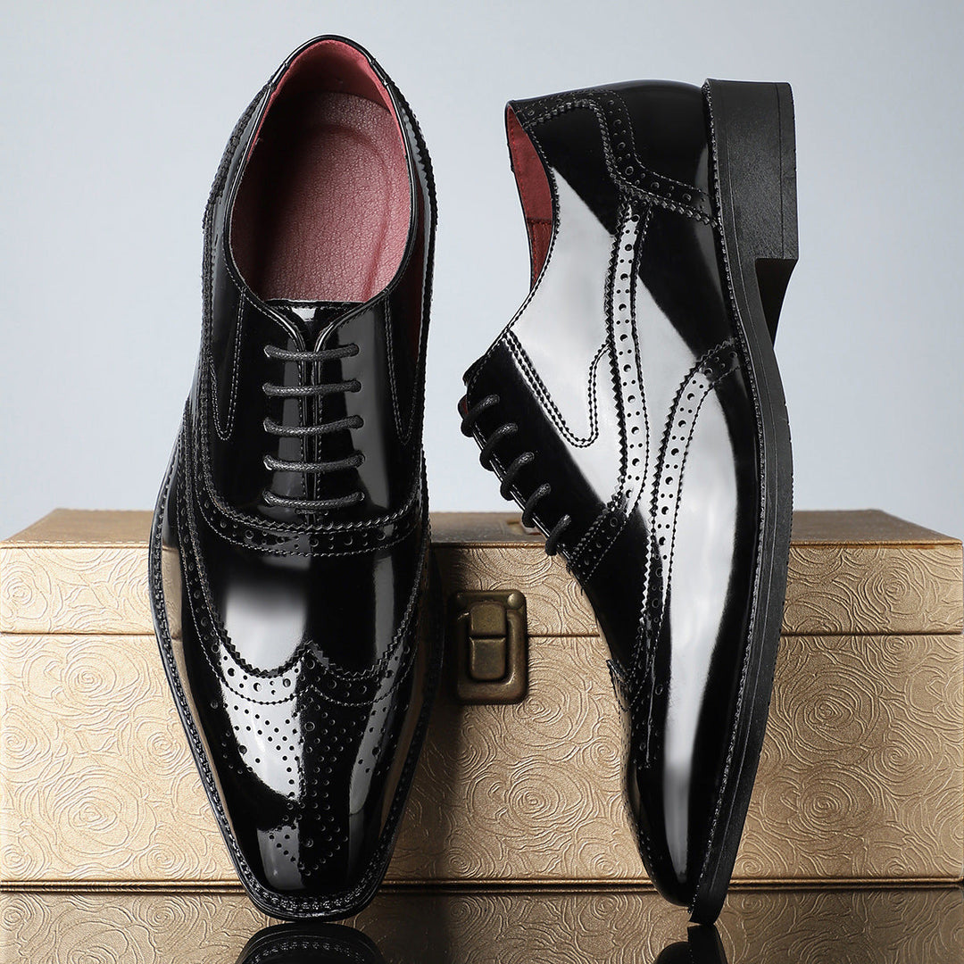 Santiago Leather Wingtip Dress Shoes