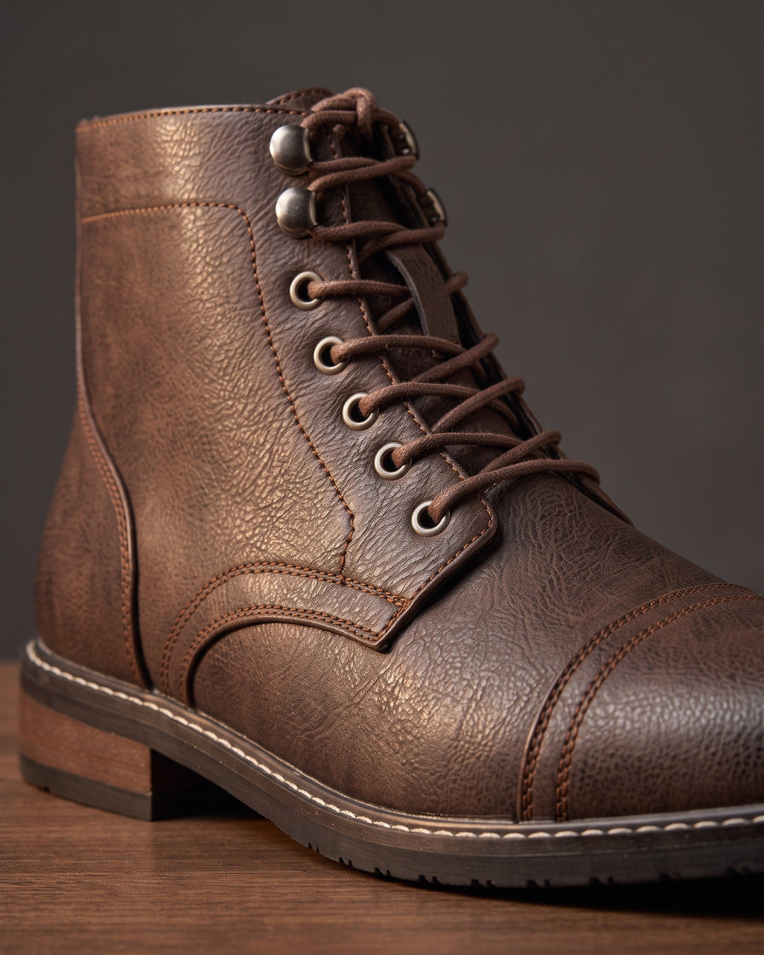 Osvaldo Lace-Up Cap-Toe Boot