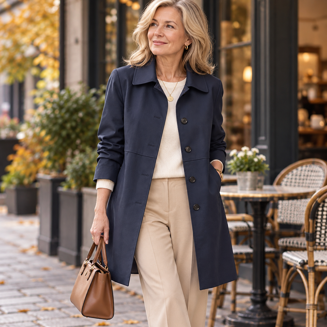 Margot | Elegant Mid-Length Trench Coat