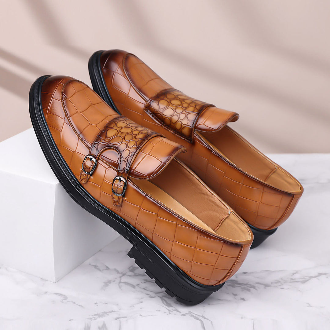 Arturo Leather Monk Loafers