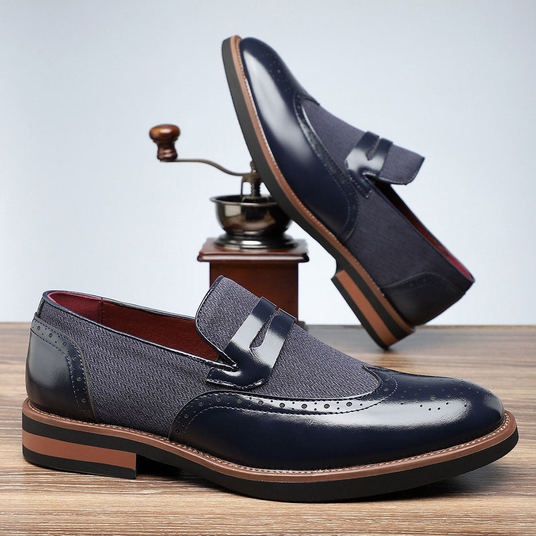 Gianni Leather Penny Loafers