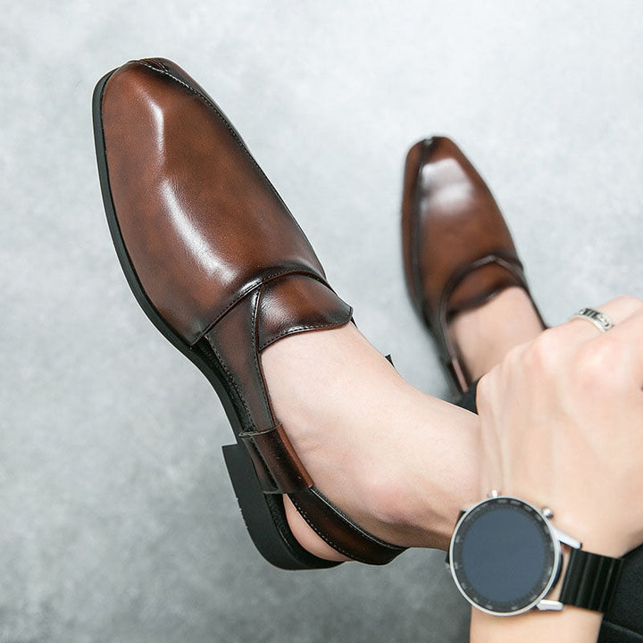 Aurelio Leather Slingback Shoes