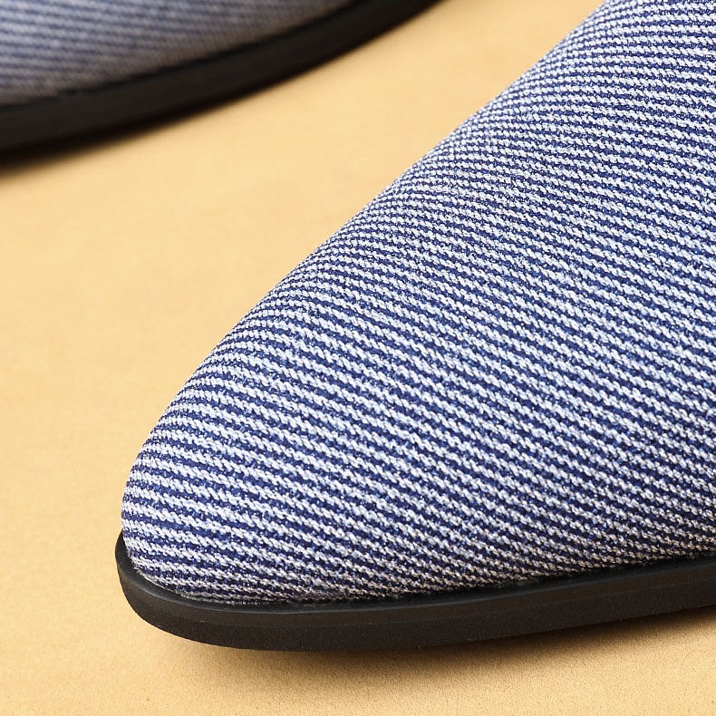 Rafael Herringbone Canvas Oxfords